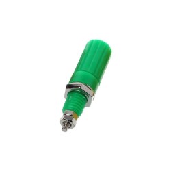 4mm Born Jack - Banana Green Female Socket with Screw 