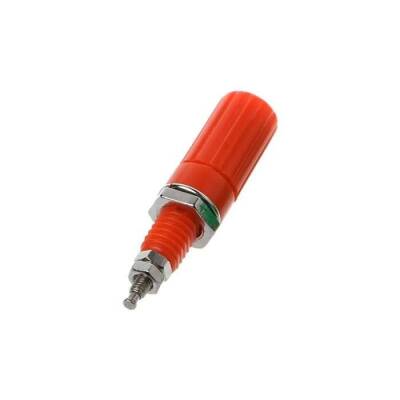 4mm Born Jack - Banana Red Female Socket with Screw - 1