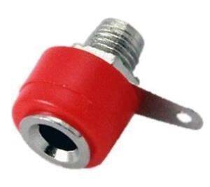 4mm Born Jack - Banana Red Short Female Socket with Screw - 1