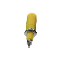 4mm Born Jack - Banana Yellow Female Socket with Screw 