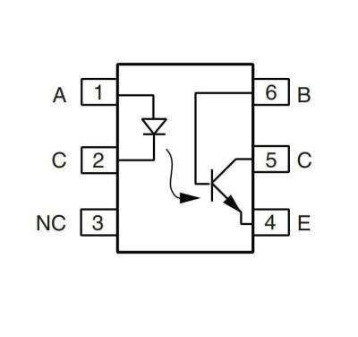 4N25 Transistör Çıkışlı Optokuplör Entegresi DIP-6 - 2