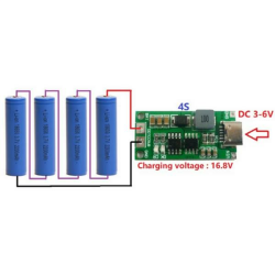 4S 16.8V 1A Li-ion & Lipo Pil Şarj Devresi - 3