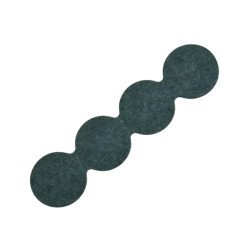 4S 18650 Battery Insulation Seal Green Holeless - 13 Pieces 