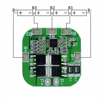 4S 20A Li-ion & 18650 BMS Battery Protective Balance Circuit - 3