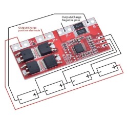 4S LiPo & Lion & 18650 30A BMS Batarya Koruyucu Balans Devresi - 3