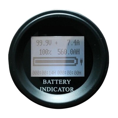 5-100V 100A Battery - Lithium Battery Voltage Current Capacity Indicator - 1