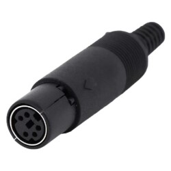 5 Pin Female Mini DIN Connector 