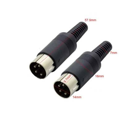 5 Pin Male DIN Connector - 2