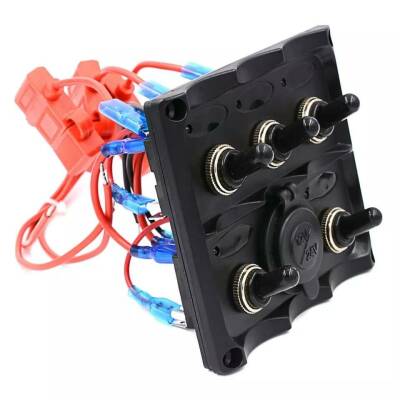 5 Pin ON-OFF Toggle Switch Panel - Lighter Output - 1