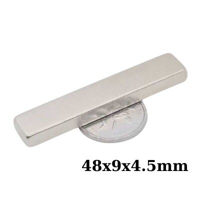 48X9x4.5mm Neodyum Güçlü Mıknatıs - Neodim Magnet - 1