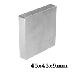 45x45x9mm Neodyum Güçlü Mıknatıs - Neodim Magnet 