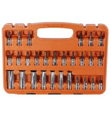 53 Piece 1/4 Ratchet Socket Wrench Set - 2