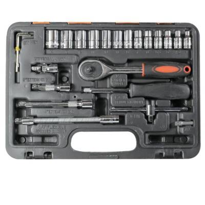 53 Piece 1/4 Ratchet Socket Wrench Set - 3