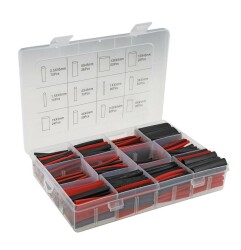 560pcs Black/Red Heat Shrink Tubing Set with Box 