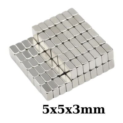 5x5x3mm Neodyum Güçlü Mıknatıs - Neodim Magnet - 1