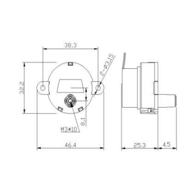 6-12V 7.5RPM Plastic Gear Reducer Motor - 3