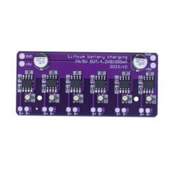 6-Channel Independent 4.2V 18650 Battery Charger Circuit - 2