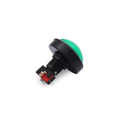 60mm 12V Illuminated Game Machine Button - Green - 2