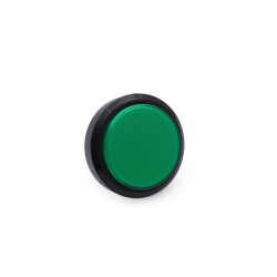 60mm 12V Illuminated Game Machine Button - Green - 1