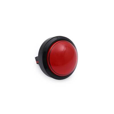 60mm 12V Illuminated Game Machine Button - Red - 1