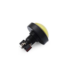 60mm 12V Illuminated Game Machine Button - Yellow - 2