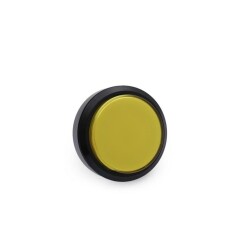 60mm 12V Illuminated Game Machine Button - Yellow - 1