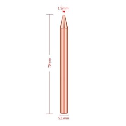 60W B Type Soldering Iron Tip - Copper - 2