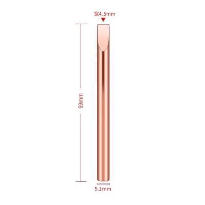 60W D Type Soldering Iron Tip - Copper - 2