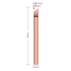 60W K Type Soldering Iron Tip - Copper - 2