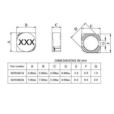 6D38 10UH SMD Bobin - 2