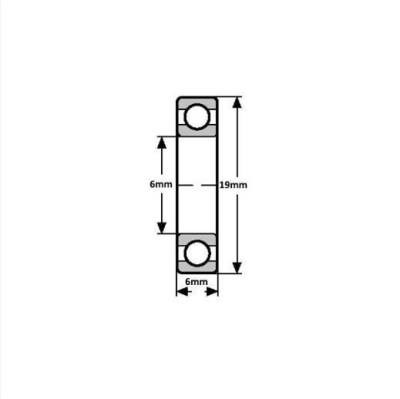 6mm Rulman 626zz - 3