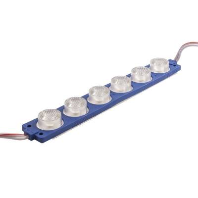 6W Lens Module 6 LEDs - Blue 12V - 1