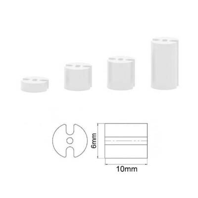 6x10mm 3 Pin Led Distans (Standoff) - Beyaz - 1