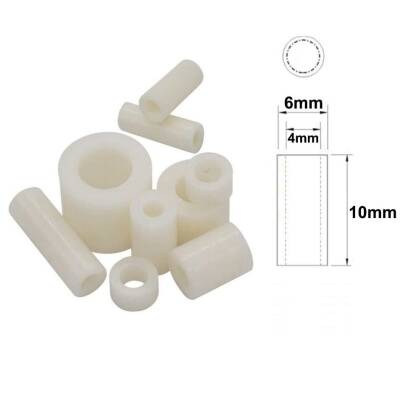 6x10mm Led Distance (Standoff) - White - 1