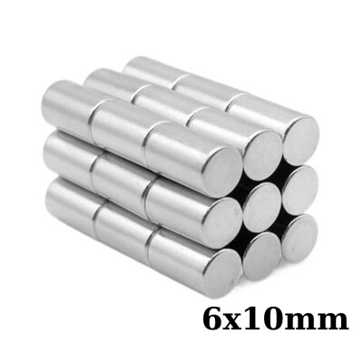 6x10mm Neodyum Güçlü Mıknatıs - Neodim Magnet - 1