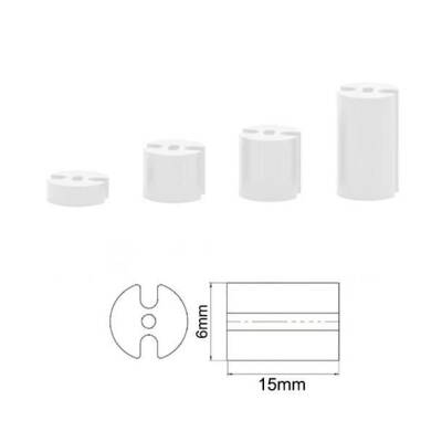 6x15mm 3 Pin Led Distance (Standoff) - White - 1