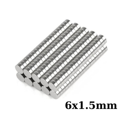 6x1.5mm Neodyum Güçlü Mıknatıs - Neodim Magnet - 1