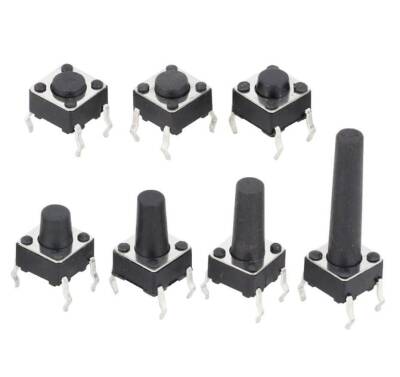 6x6x10mm 4 Pin Push Button - Tact Switch - 1