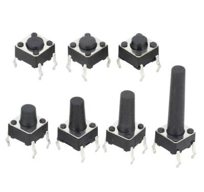 6x6x11mm 4 Pin Push Button - Tact Switch - 1