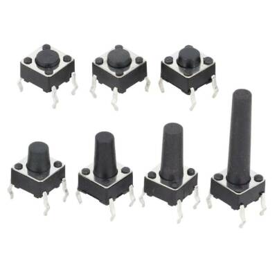 6x6x9mm 4 Pin Push Button - Tact Switch - 1