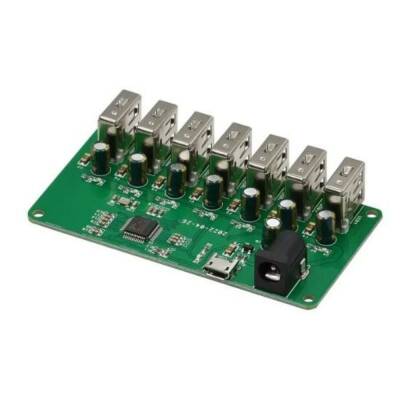 7 Port 2.0 USB Multiplexer - 7x5V Voltage Distribution Board - 1