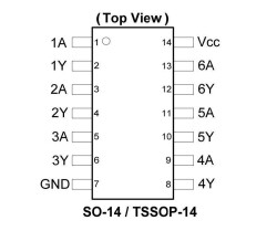 74HC04 SMD Integrated - 2