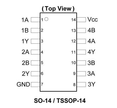 74HC08 SMD Integrated - 2