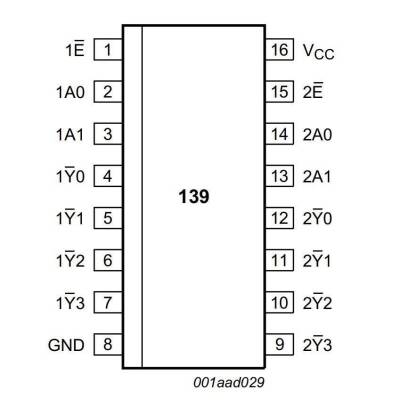 74HC139 SMD Integrated - 2