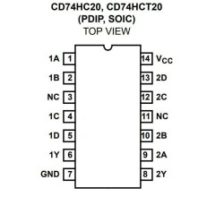 74HC20 DIP14 Integrated - 2