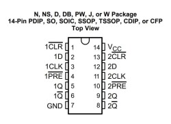 74HC74 SMD Integrated - 2