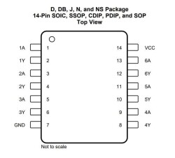 74LS06 DIP14 Integrated - 2