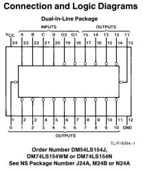 74LS154 DIP24 Integrated - 2