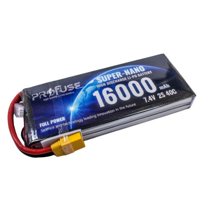 7,4V 2S 16000mAh 40C Lipo Batarya - 1