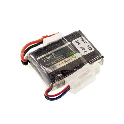 7.4V Lipo Batarya 450mAh 25C- 2s Lipo Pil - 1